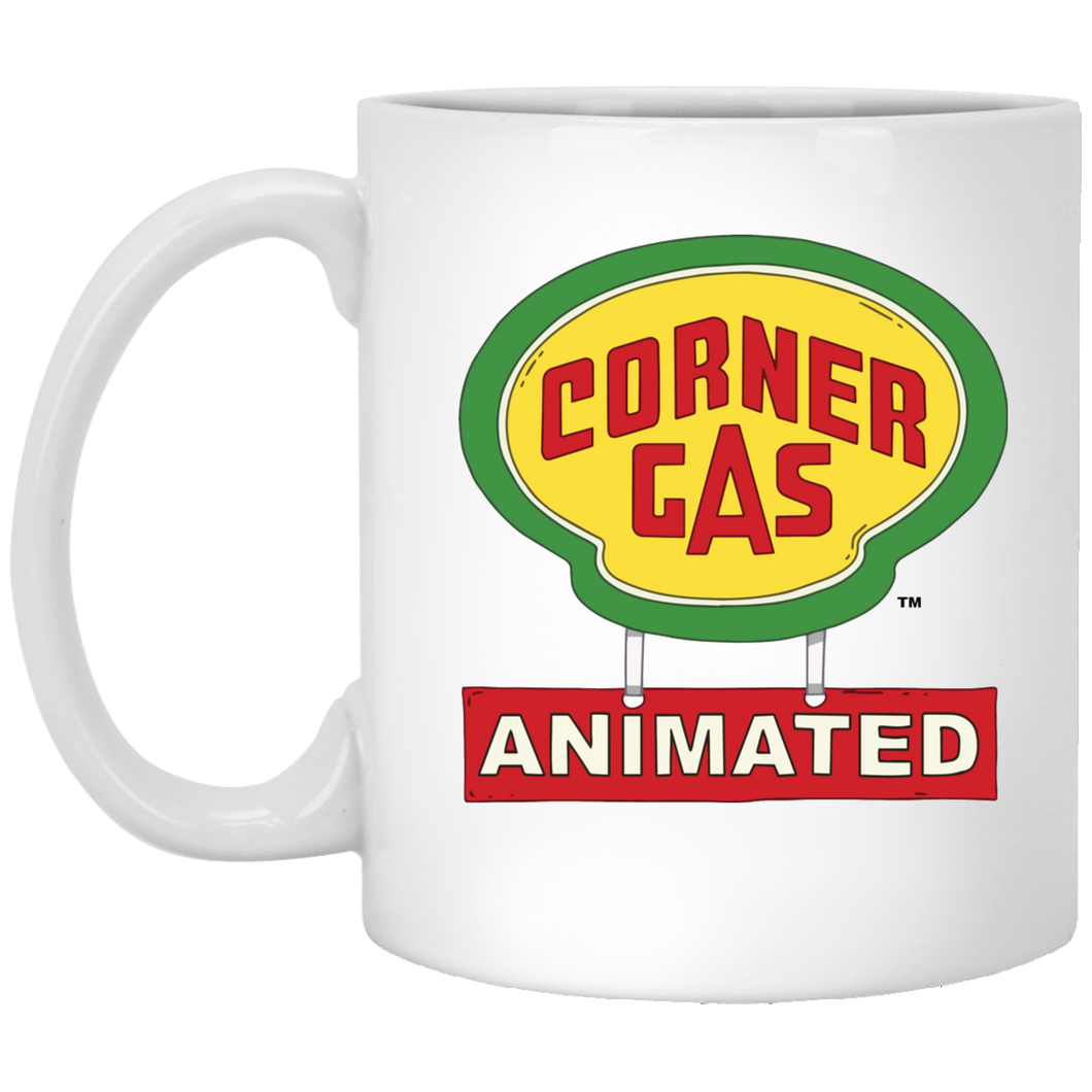 Corner Gas Animated Logo White Mug