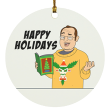 Load image into Gallery viewer, Brent - Happy Holidays ornament
