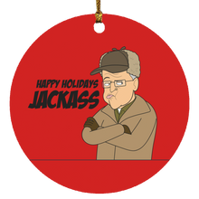 Load image into Gallery viewer, Oscar - Happy Holidays Jackass ornament
